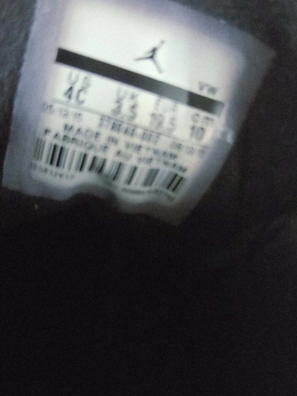 Nike Air Jordan Retro Size 4c